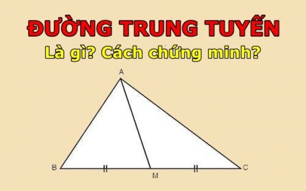 Đường trung tuyến là gì? Tính chất, công thức tính đường trung tuyến